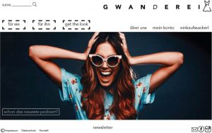Startseite der Gwandeiwebseite